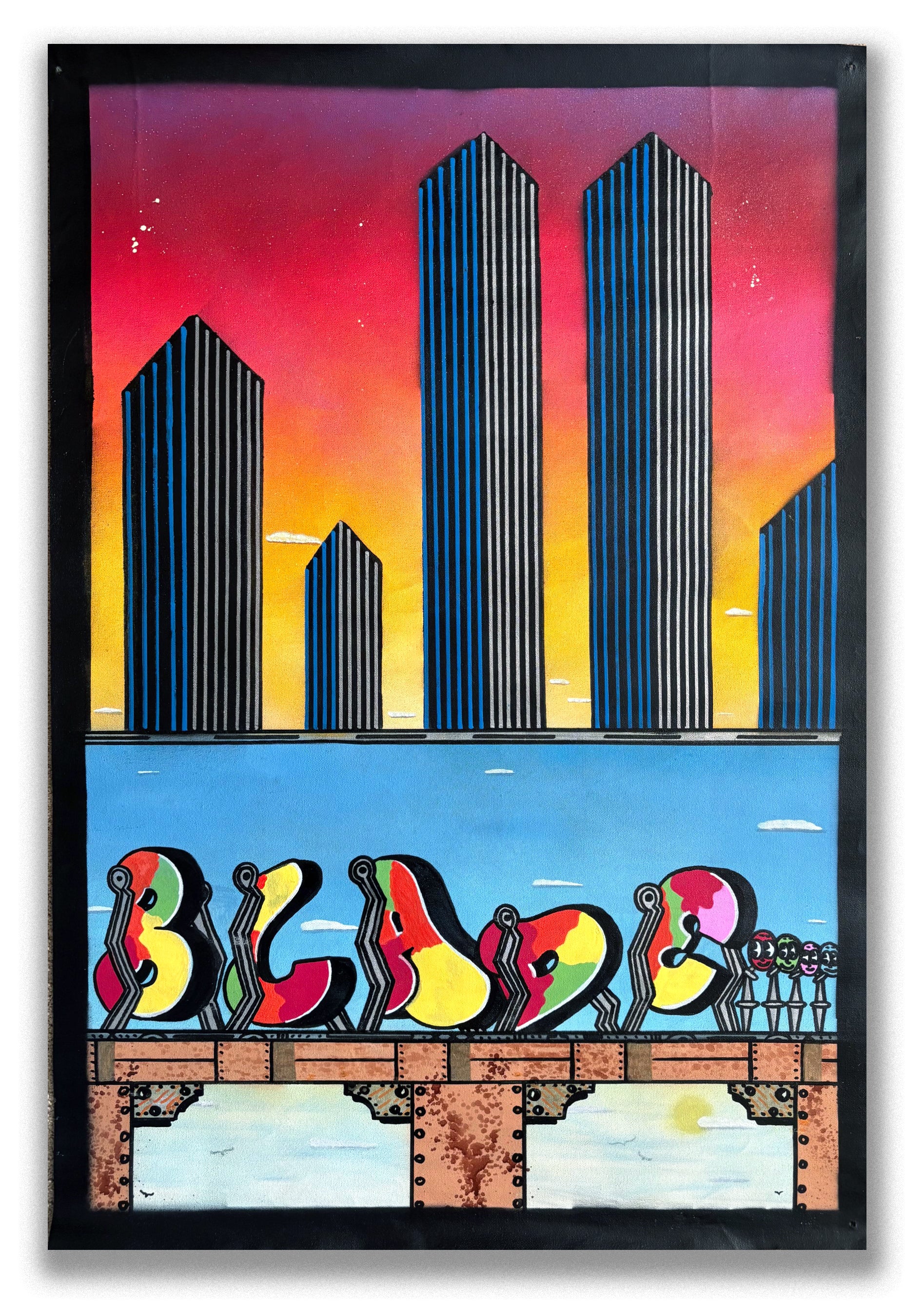 BLADE  "Swinging Letters" Painting