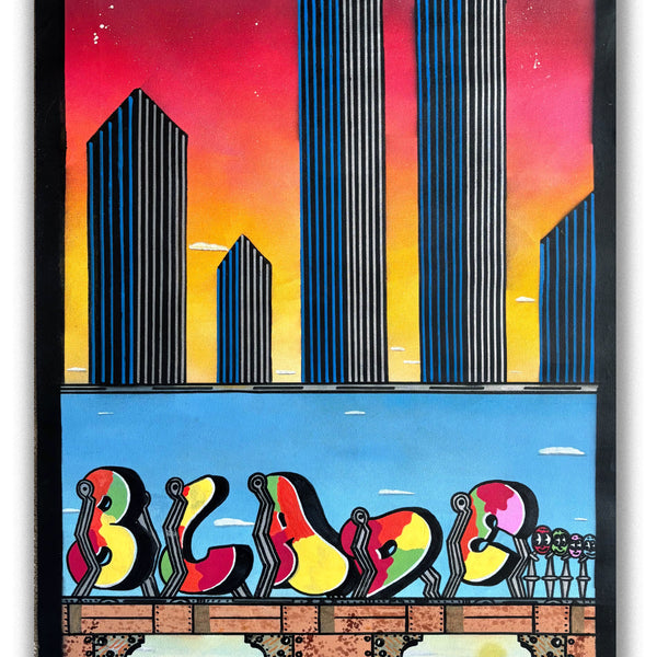 BLADE  "Swinging Letters" Painting