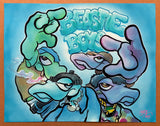 MARK BODE  "Beastie Boy Lizards" Painting