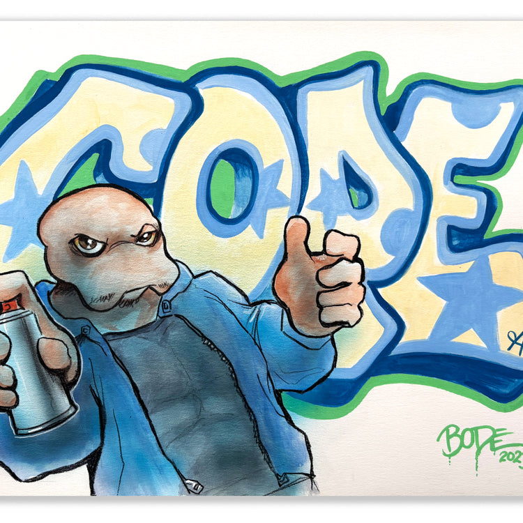 MARK BODE  "COPE2 Lizards" Painting (Copy)