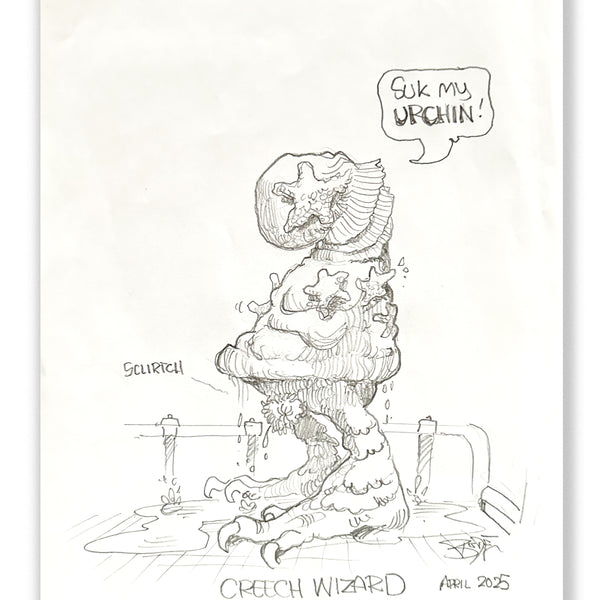 MARK BODE "Cheech Wizard" Drawing