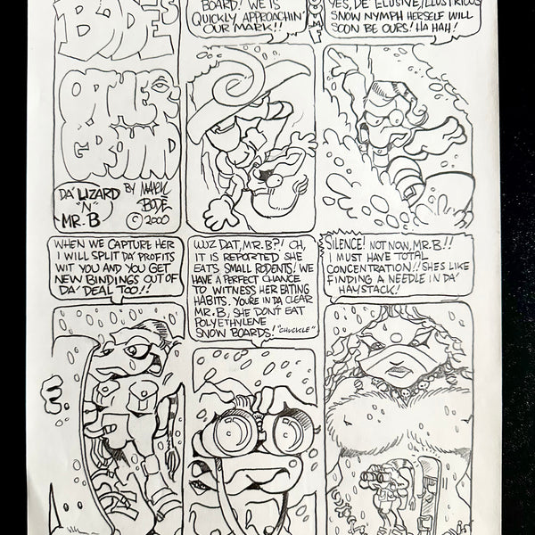MARK BODE "Da Lizard N MRr.B" Drawing