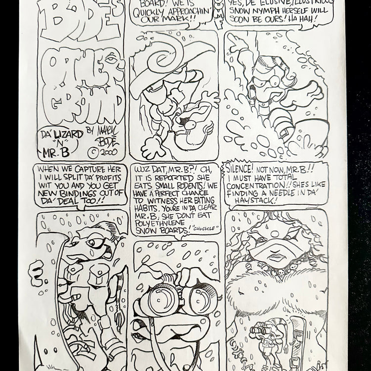 MARK BODE "Da Lizard N MRr.B" Drawing