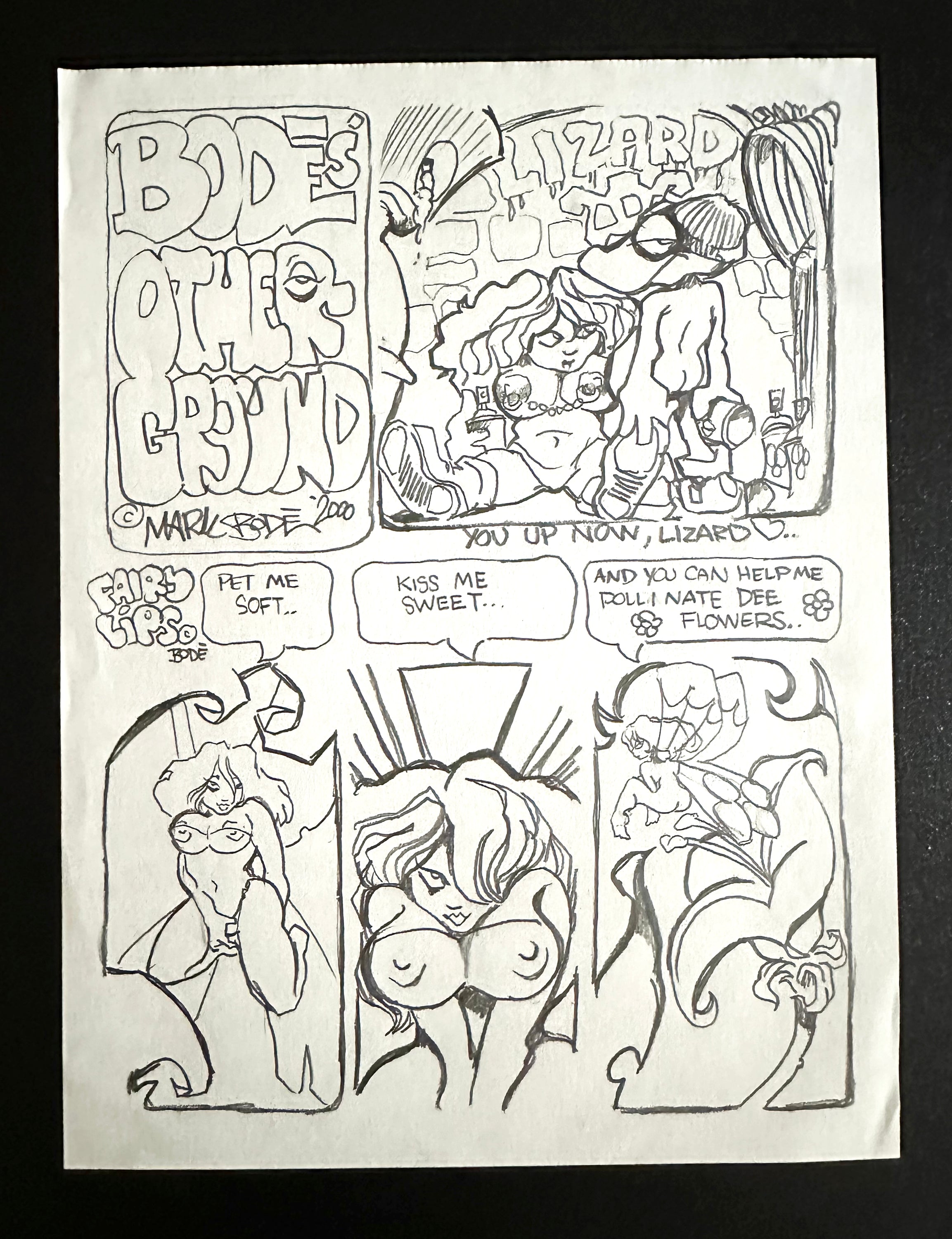 MARK BODE "Fairy Lips" Drawing