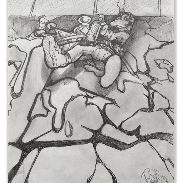 MARK BODE  "MAD SEEN Lizard" Drawing