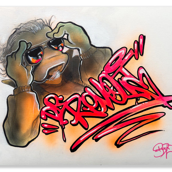 MARK BODE  "REVOLT Lizards" Painting