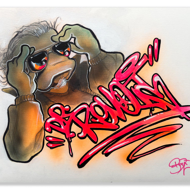 MARK BODE  "REVOLT Lizards" Painting