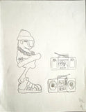 MARK BODE "Run DMC Cheech" Drawing