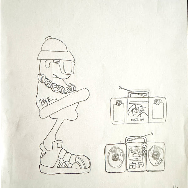 MARK BODE "Run DMC Cheech" Drawing