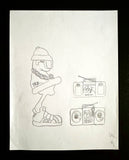 MARK BODE "Run DMC Cheech" Drawing