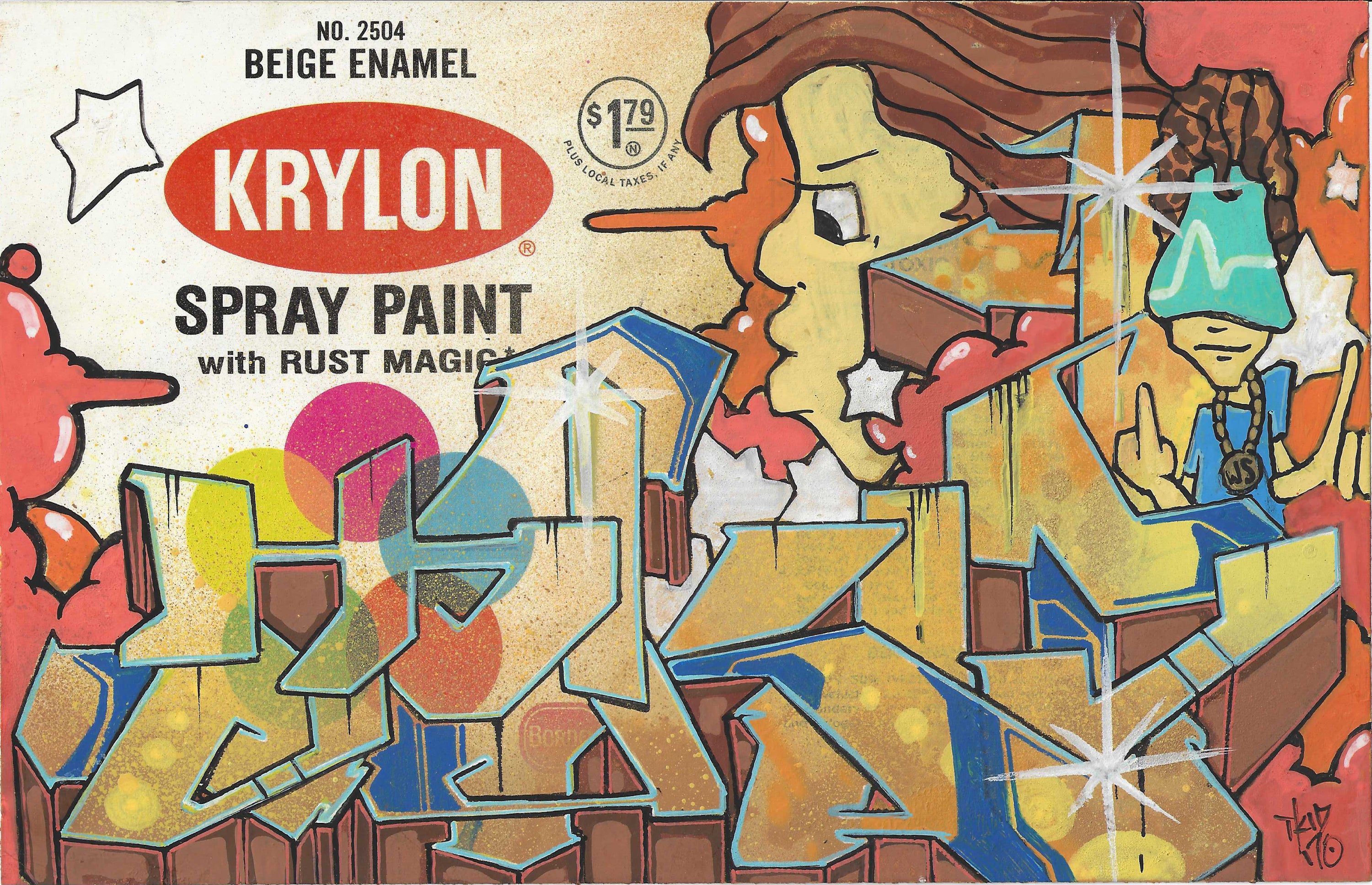 TKID- "Krylon Beige"" Label