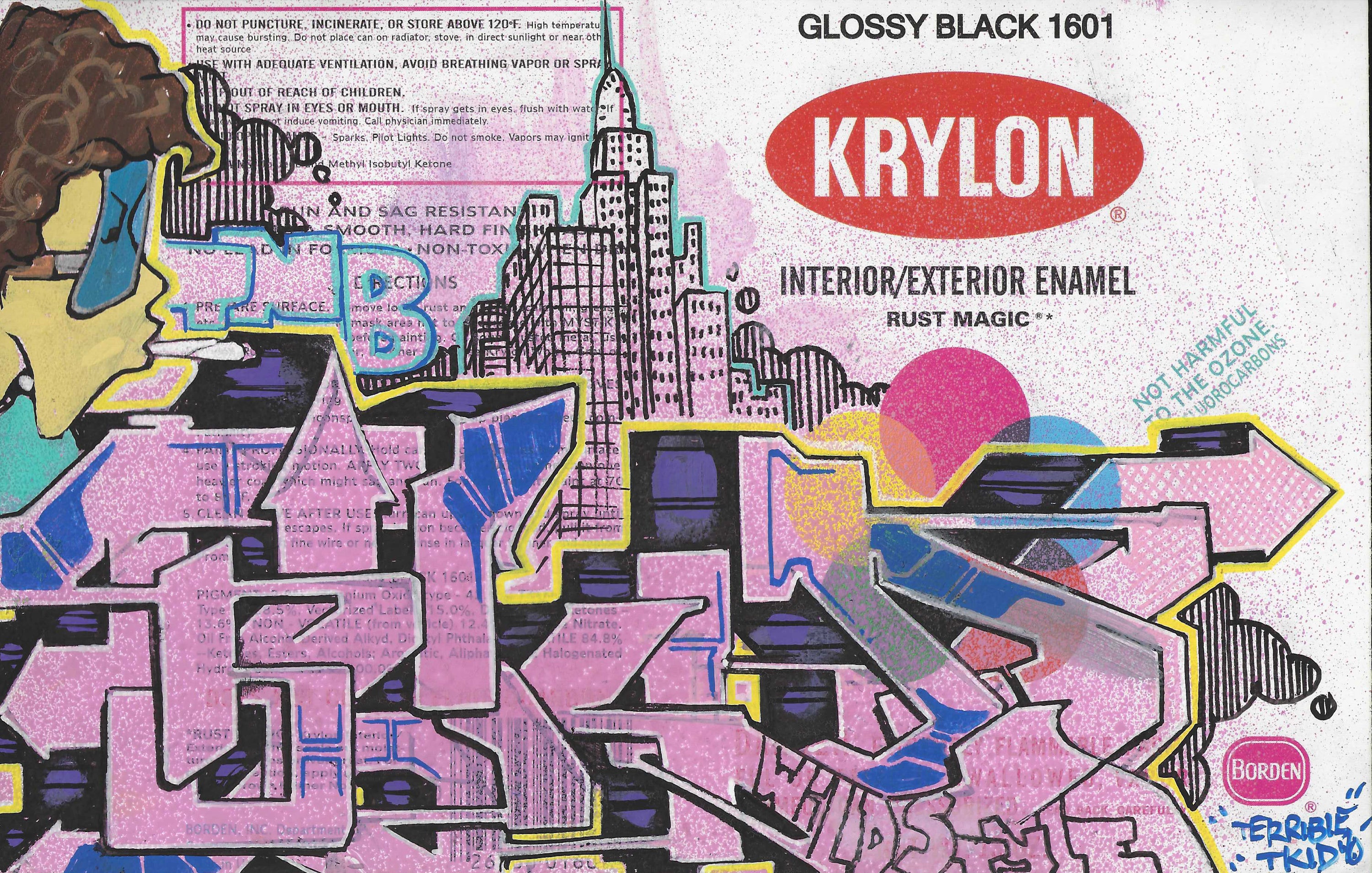 TKID- "Krylon Black Gloss" Label