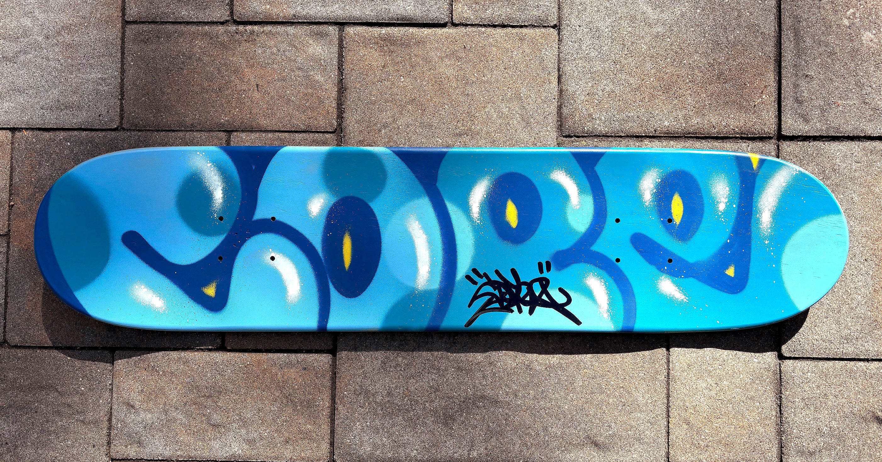 COPE2 - "Blue Bubble" Hand Painted Deck