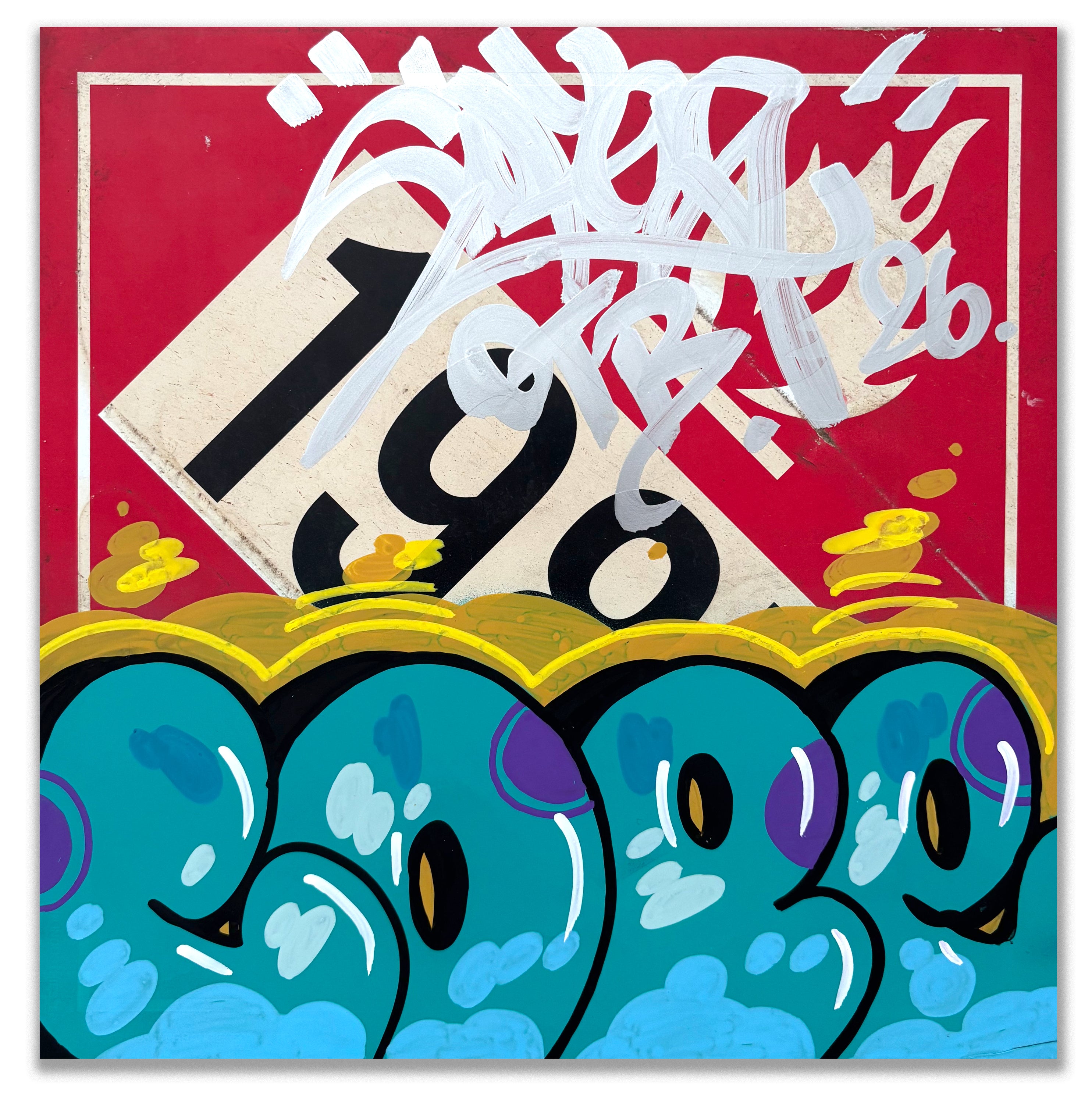 COPE 2 - "COPE2"  Truck Hazard  Sign