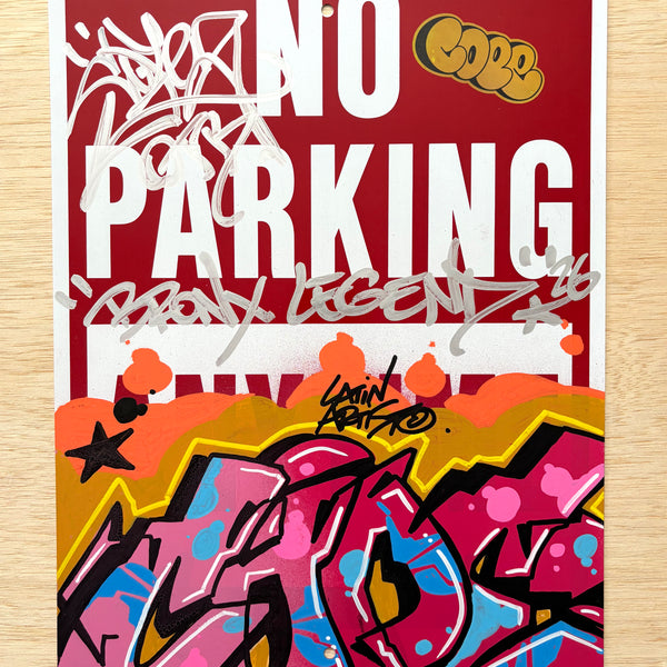 COPE 2 - "Bronx Legend"  No Parking Sign