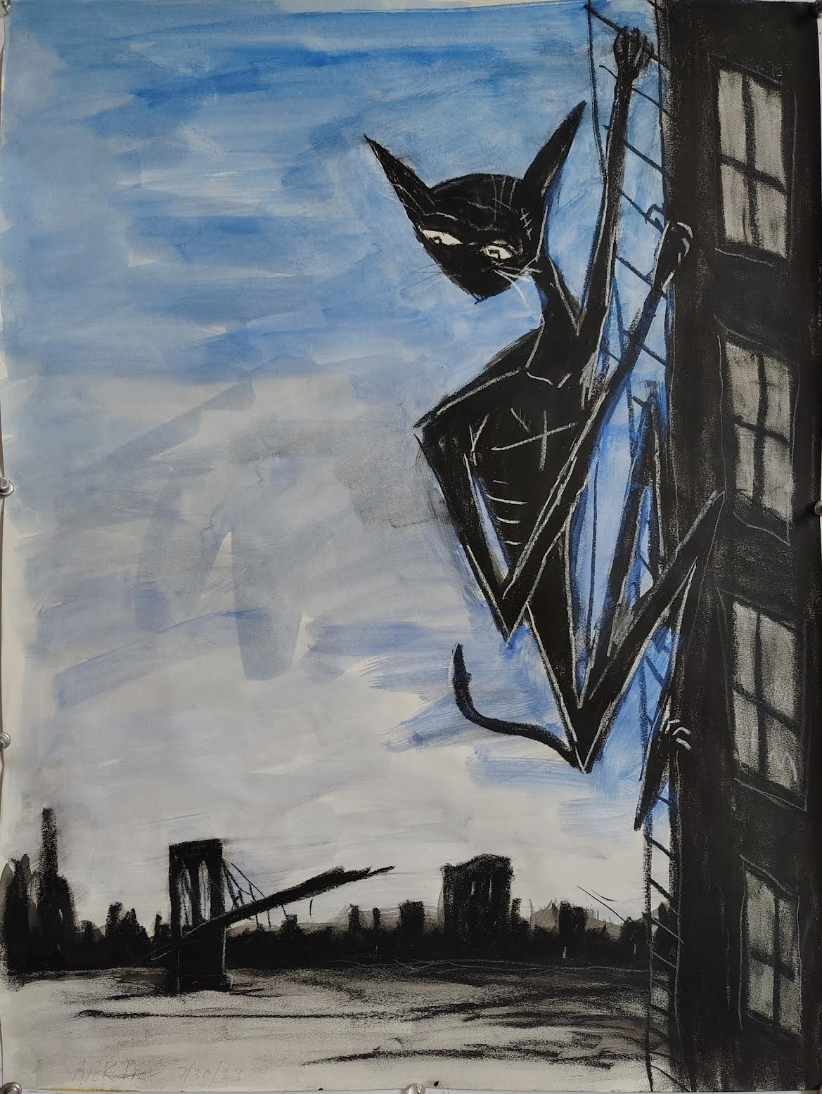 Rick Prol - "Escape Ladder"- Painting