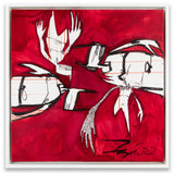 FUTURA "Four Nosferatus On Red" Painting