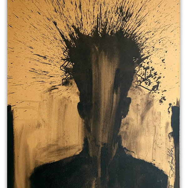 Richard Hambleton "Gold Shadow head "