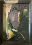 Richard Hambleton "Silo Shadowhead" Painting