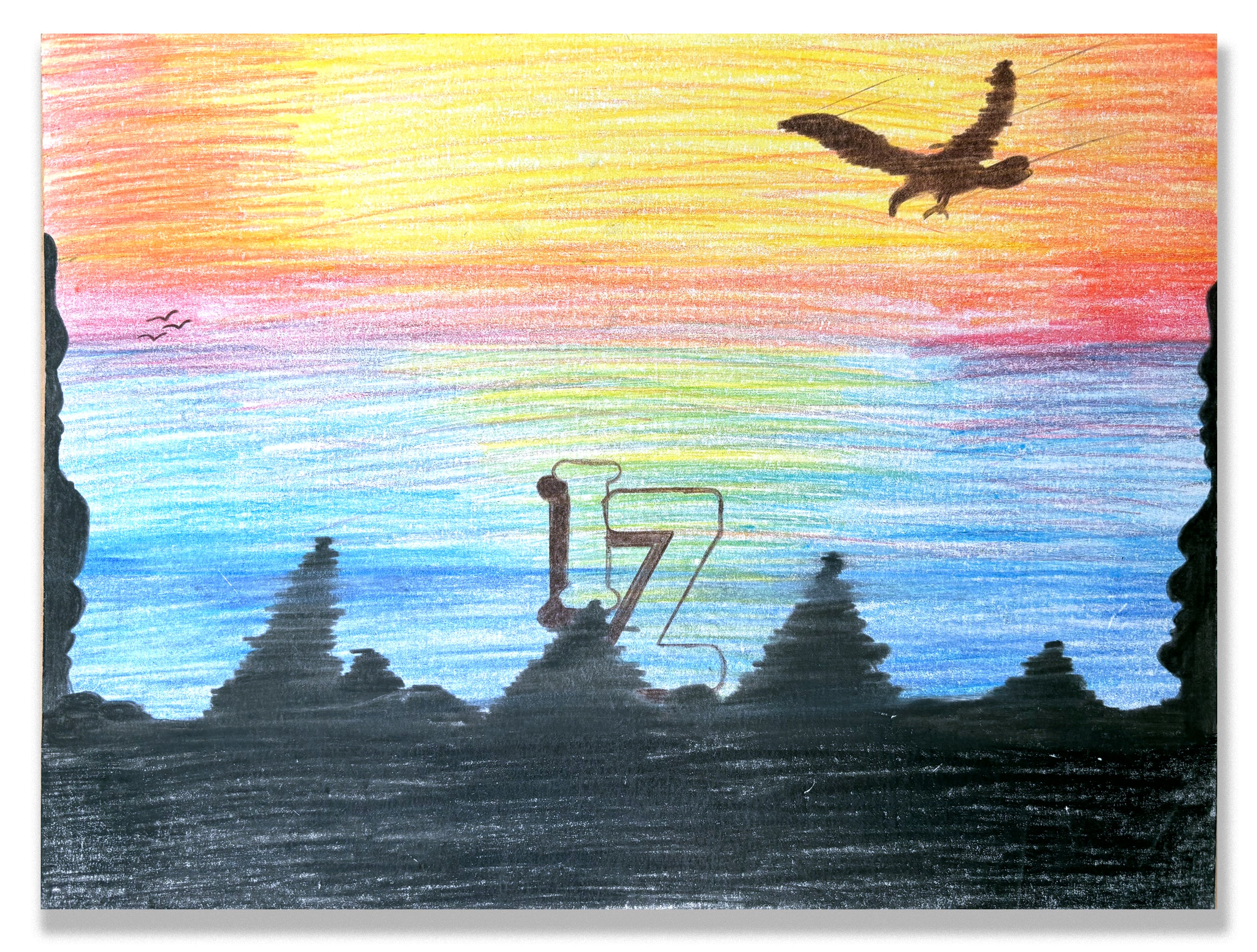 IZ THE WIZ -"Untitled" Large Drawing