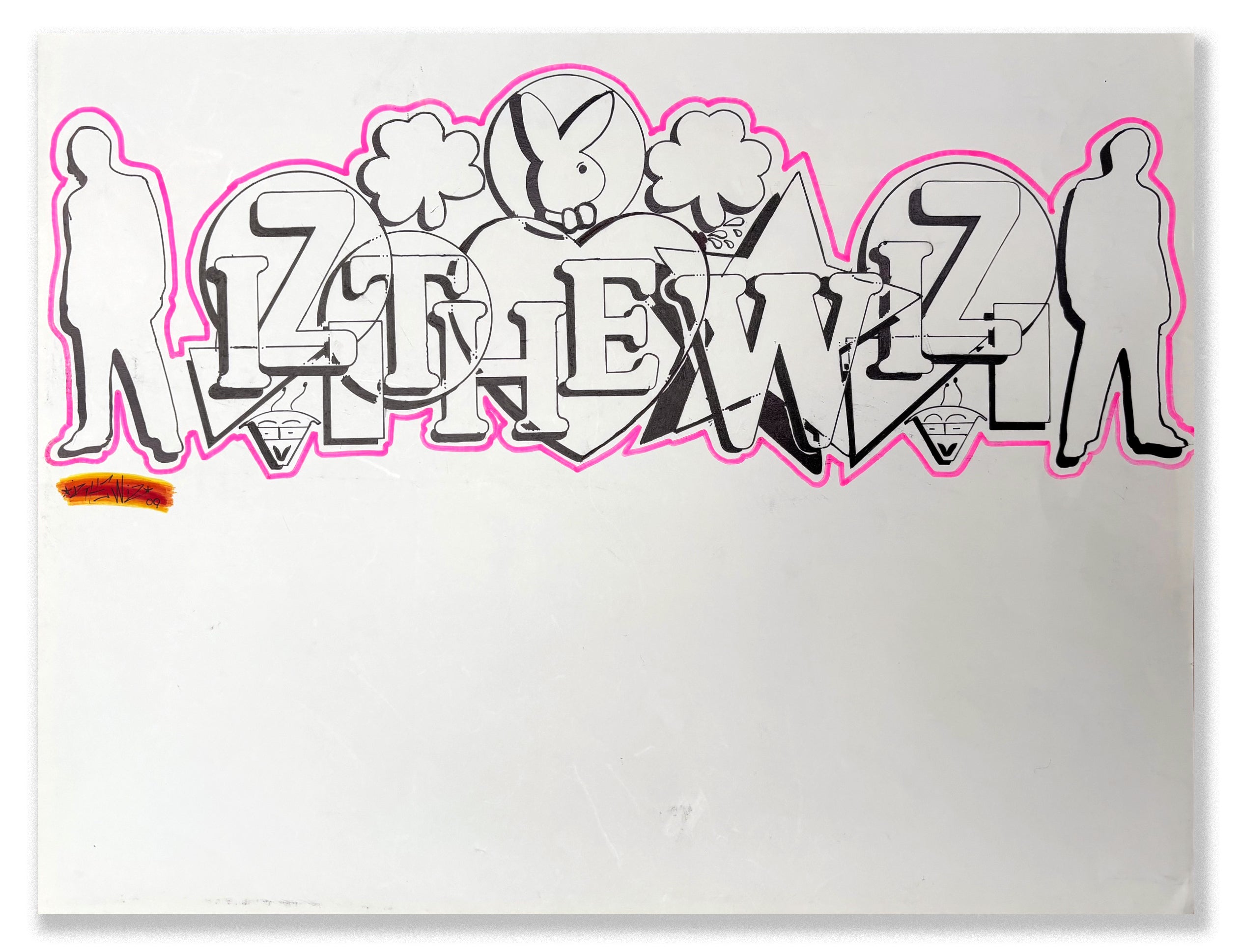 IZ THE WIZ -"IZ THE WIZ" Large Drawing