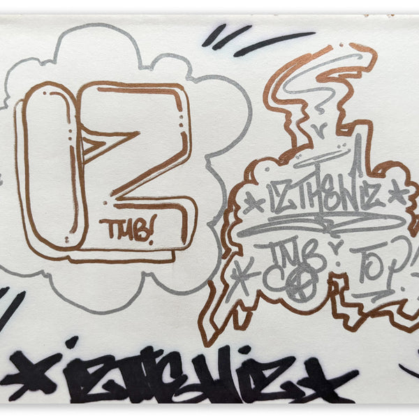 IZ THE WIZ -"Classic IZ Outline" BB Drawing