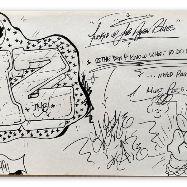 IZ THE WIZ -"Must Piece" 1991 BB Drawing