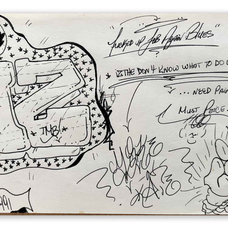 IZ THE WIZ -"Must Piece" 1991 BB Drawing