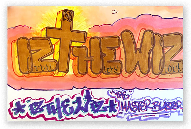 IZ THE WIZ - "IZ THE WIZ" BB Drawing