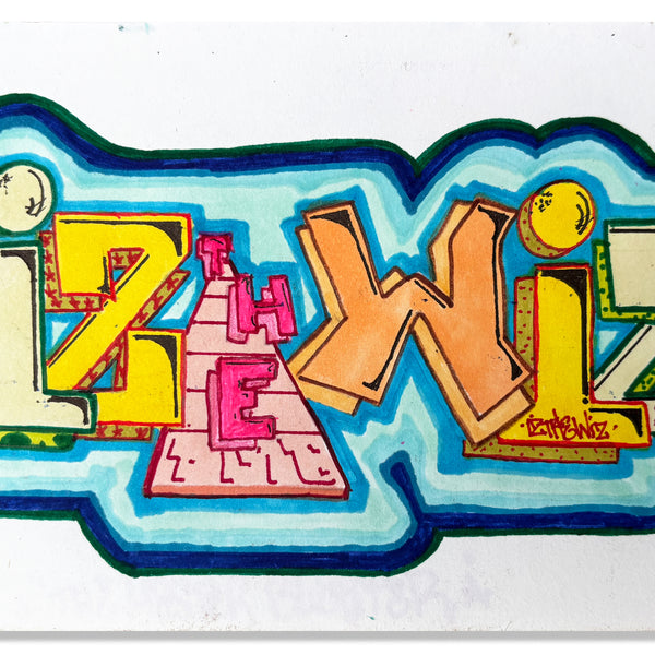 IZ THE WIZ - "IZ THE WIZ" BB Drawing 94"