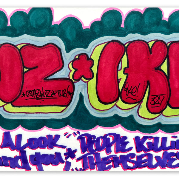 IZ THE WIZ -"IZ and IKE"  BB Drawing