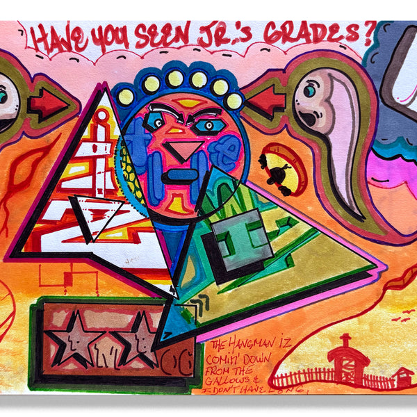 IZ THE WIZ -"Have You Seen Junior's Grades?" BB Drawing