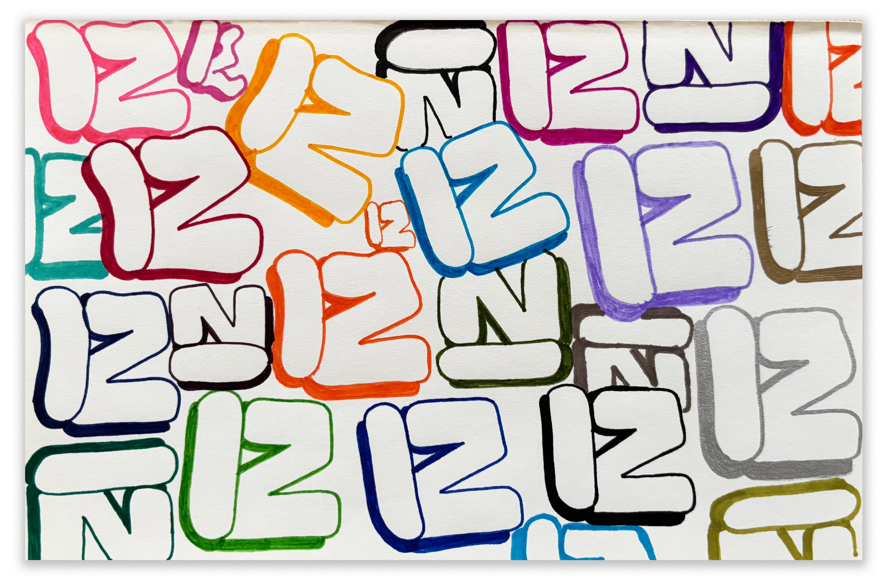 IZ THE WIZ -"Multi IZ" BB Drawing