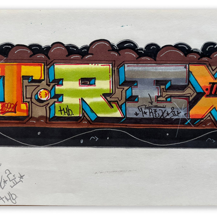 IZ THE WIZ -"TREX "  BB Drawing