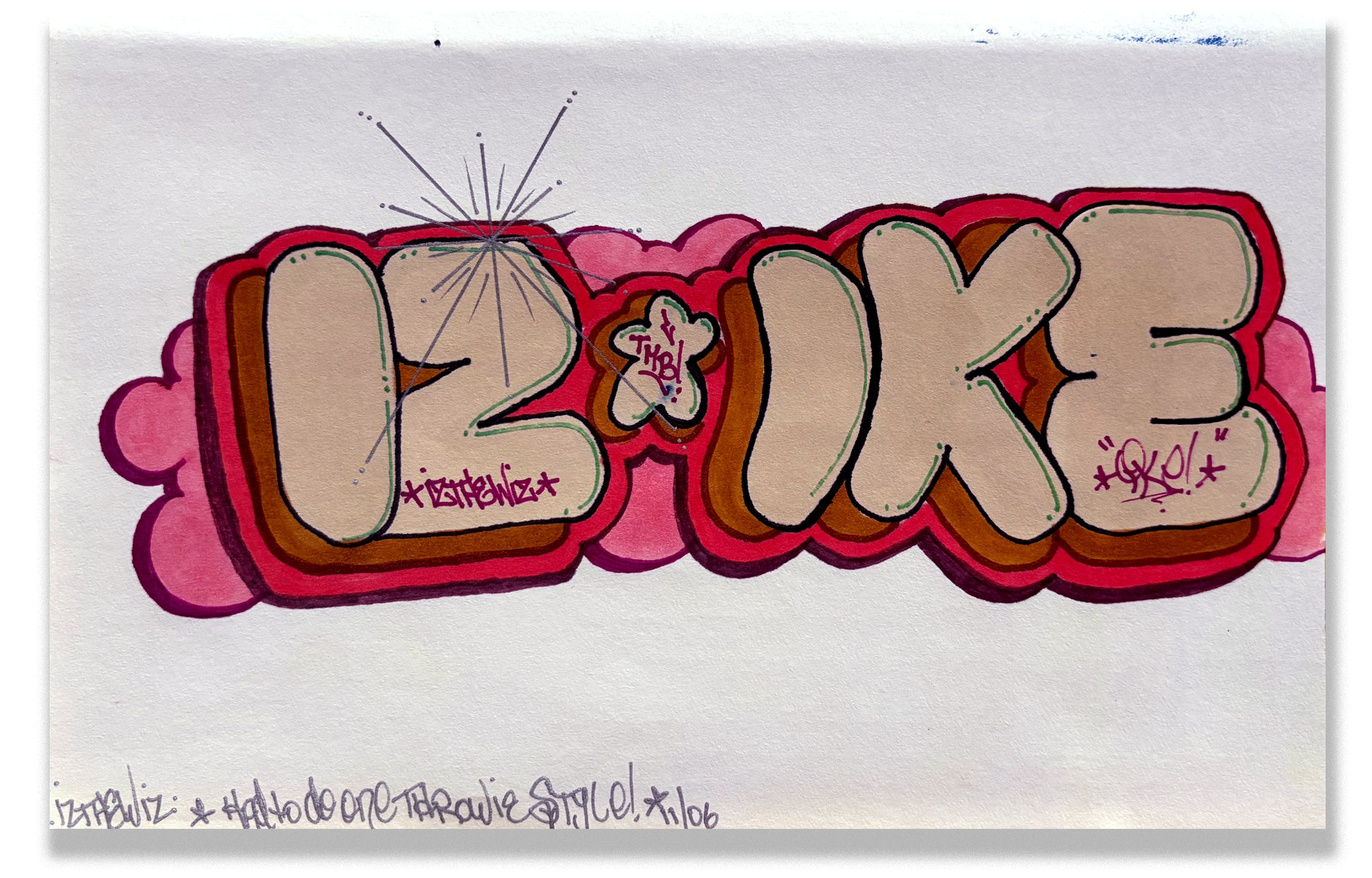 IZ THE WIZ -"IZ  and IKE" BB Drawing