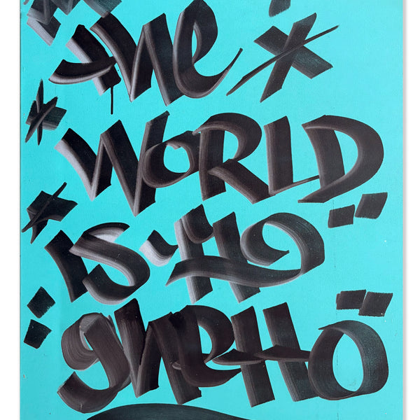 KADE TMT -"The World is a Ghetto 2" Painting