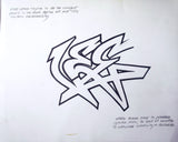 LEE Quinones "Each Letter" Drawing
