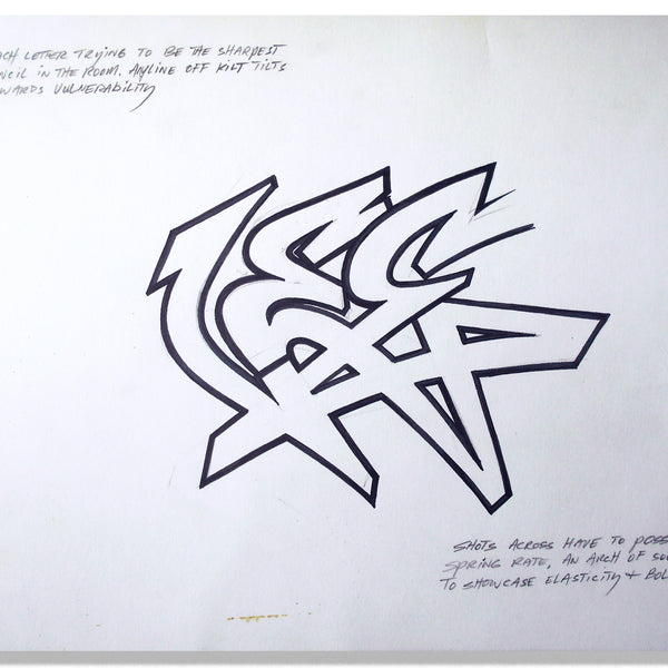 LEE Quinones "Each Letter" Drawing