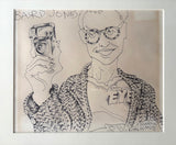 Martin Wong- Baird Jones" Drawing 1986