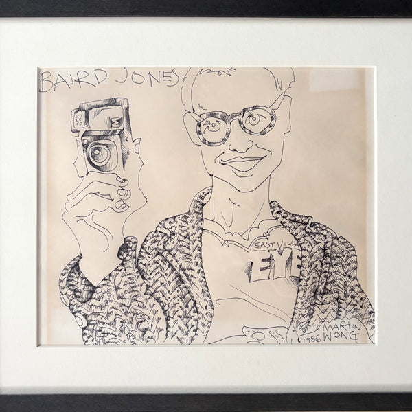 Martin Wong- Baird Jones" Drawing 1986