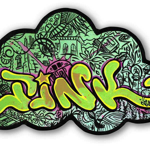 LADY PINK - "PINK Cloud" Painting.