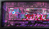LADY PINK - "Train Tray" Painting.