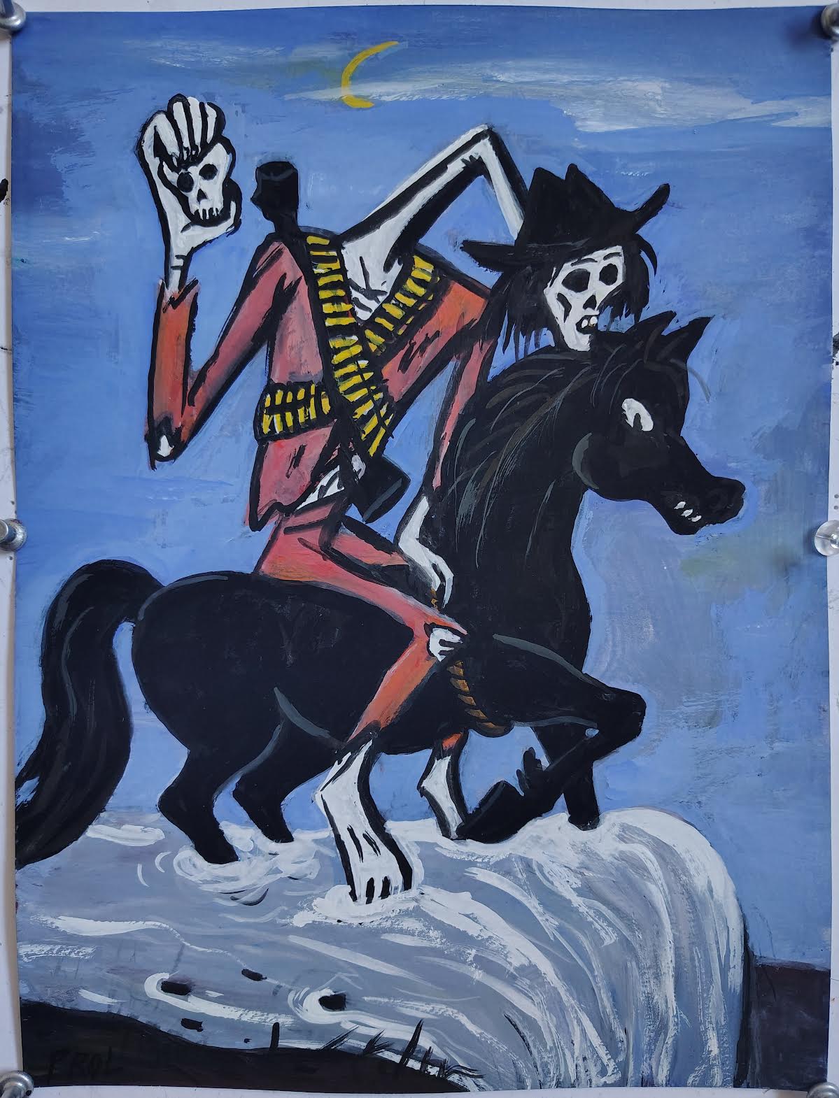 Rick Prol -  "Precipizio 2" - Gouache