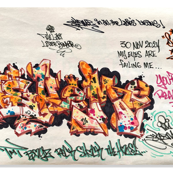 SKEME- "Last Letter Bender" Drawing