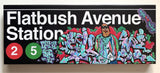 SKEME -"Flatbush Ave Station" Sign Painting