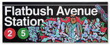 SKEME -"Flatbush Ave Station" Sign Painting