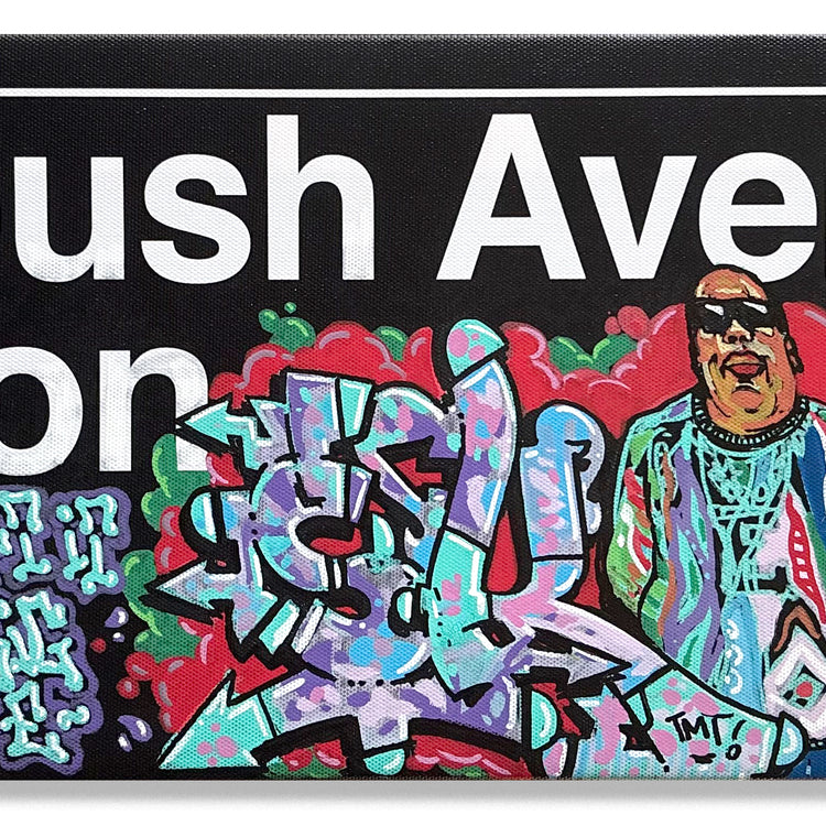 SKEME -"Flatbush Ave Station" Sign Painting
