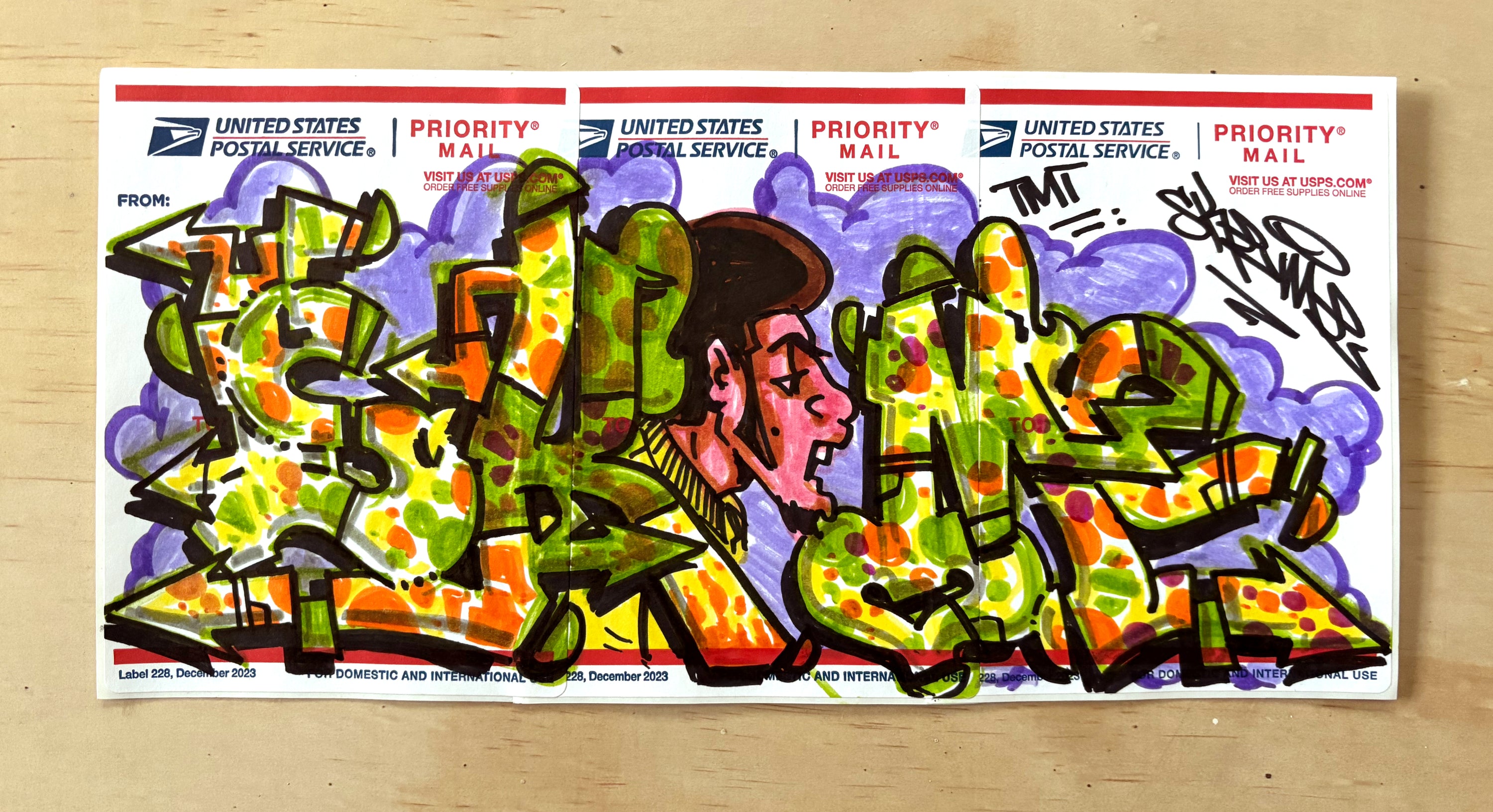 SKEME- "Vaccine" 3 panel slap