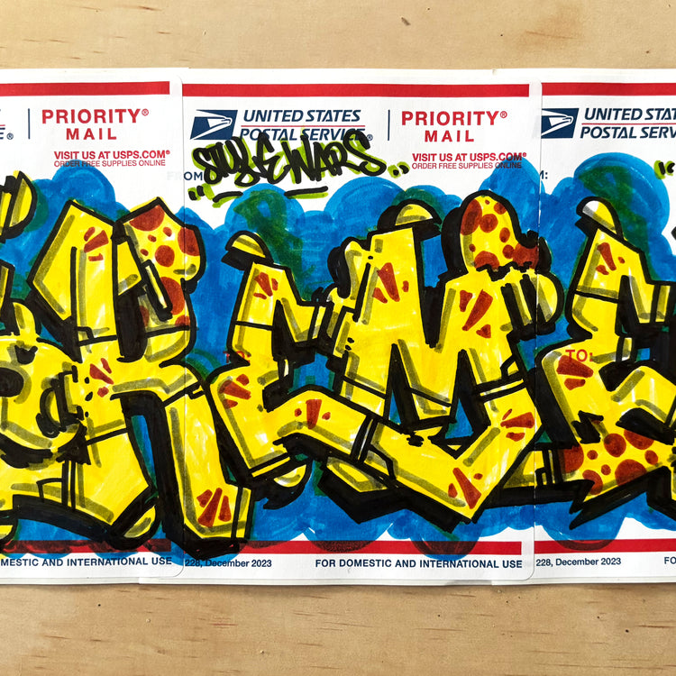 SKEME- "Gold Rush" 3 panel slap