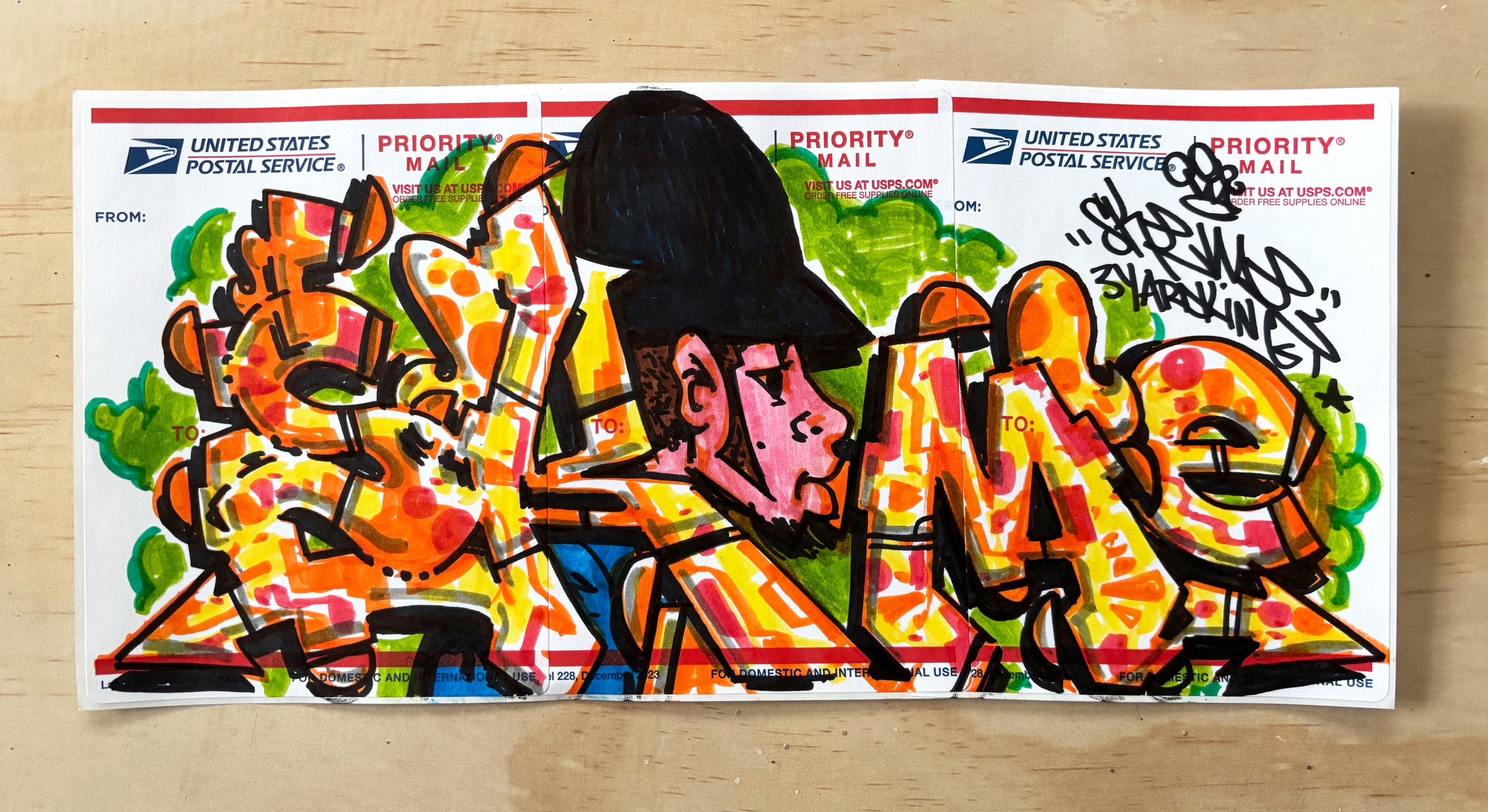 SKEME- "Tang" 3 panel slap